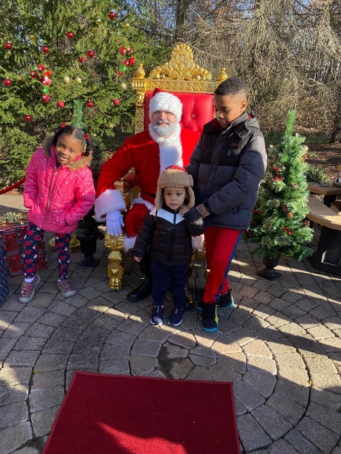 Santa and kids Santa